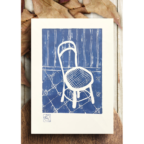 Linoleumstryk Fransk Cafe Bl