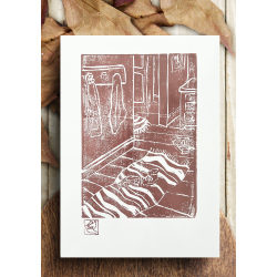 Linoleumstryk Hverdags Entre Rustrd