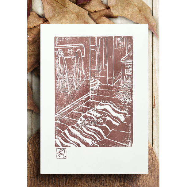 Linoleumstryk Hverdags Entre Rustrd