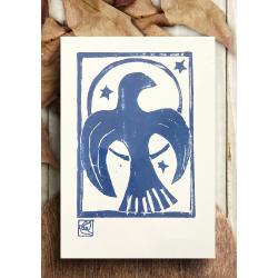 Linoleumstryk Hellig Due Bl