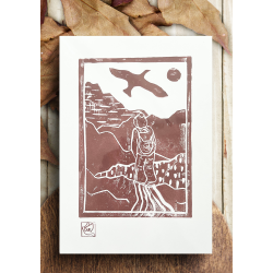 Linoleumstryk Vandring Rustrd