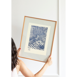 Linoleumstryk Hverdags Entre Bl