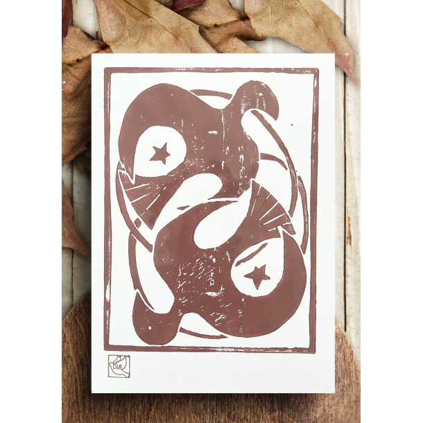 Linoleumstryk Turtelduer Rustrd