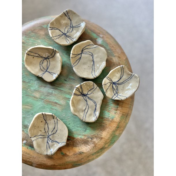 Smykkesk�l Sk�ne Bl� (Lava ler)