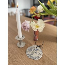 Keramik oph�ng med hverdags illustration. Nr. 2