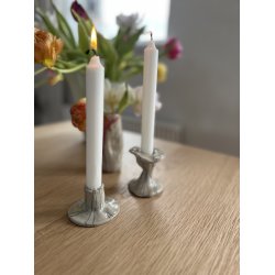 Lysestage dobbeltstribet blomstform