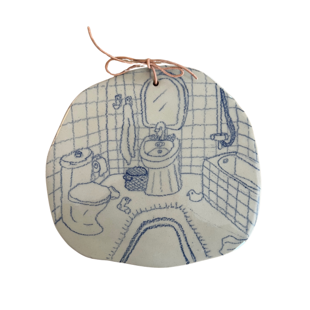 Keramik oph�ng med hverdags illustration. Nr. 6